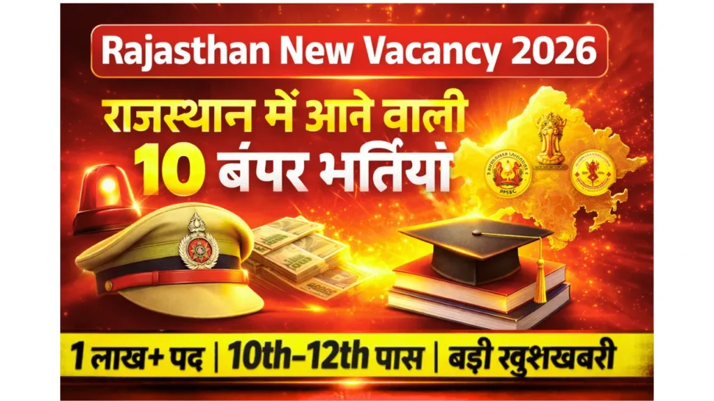 Rajasthan New Vacancy